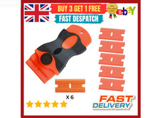 Plastic Scraper Tool Glass Window Cleaning Paint Removal Dirt sticker Removal UK