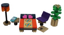 Lego Bedroom Set. Bed, laptop