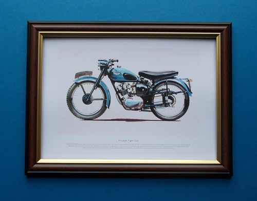 Motorbike print framed - motorbike,