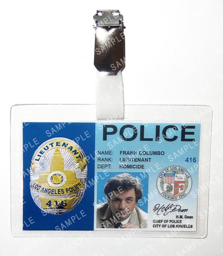 Columbo frank badge cosplay - frank,