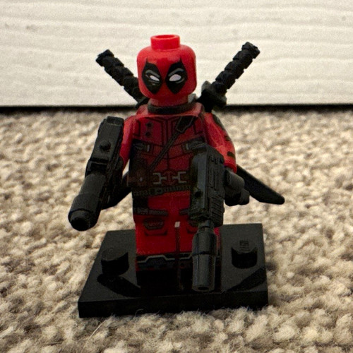 Lego deadpool minifigure with - lego,