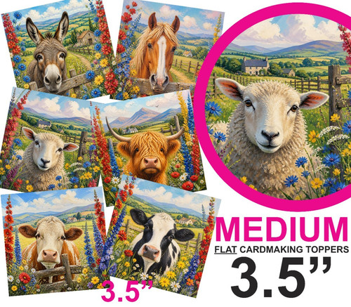 Countryside animals card - animals,