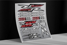 Aerox 50 stickers decals graphics for Yamaha scooter laminated White