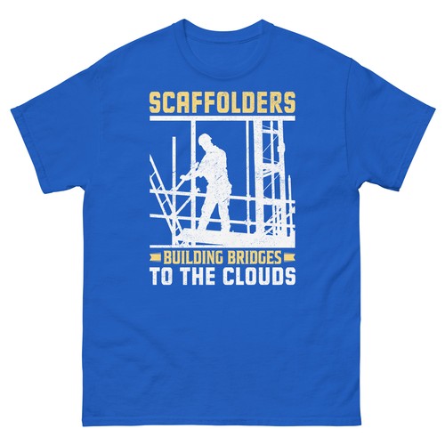 Scaffolders building bridges - scaffolders,