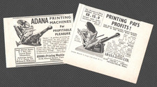ADANA PRINTING PRESS :  2 x