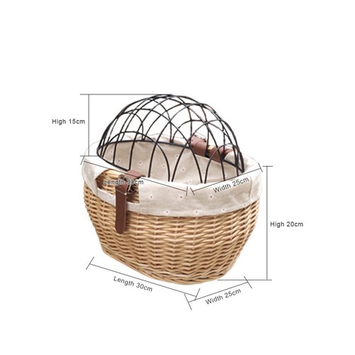 Wicker bike pet - 1,