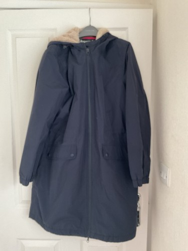 Joules long navy coat size - joules,