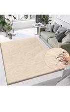Large Rabbit Fur Rug Soft