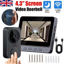 Wireless WiFi Video Doorbell Smart Phone Camera Door Bell Ring Intercom Security