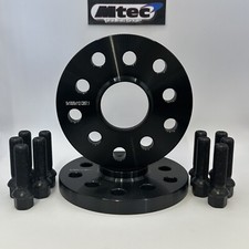2x 12mm Black MTEC Wheel Spacers Black Bolt VW Golf AUDI RS3 5x100/5x112 57.1