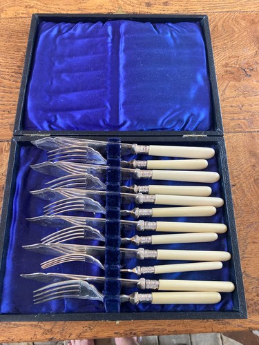 Vintage fish cutlery - cutlery, set,