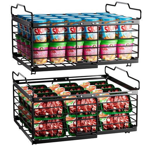 Freezer organizer bins 2 - freezer, bins,