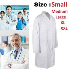 Doctors Medical Lab Coat White Hygiene Food Industry Warehouse Laboratory Coat