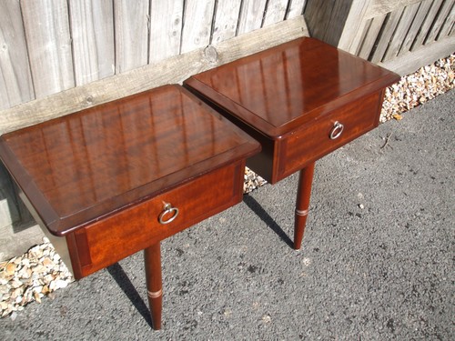 Pair stag minstrel mahogany - of,