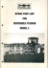 Kverneland Reversible Plough Model L Parts Manual