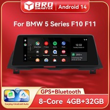 10.25" For BMW 5 Series F10 F11 CIC/NBT Android14 Screen CarPlay Car Stereo 32GB