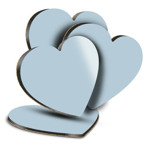 Heart mdf coasters - 4x,