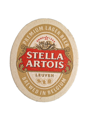 Stella artois beer mat - beer,