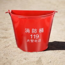  Fire Sand Bucket Child Fire-fighting Equipment Buckets Heavy Duty