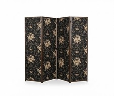 Vintage 4-Panel Floral Folding