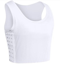 XUJI Women Tomboy Transgender FTM Breathable Half Chest Binder - L