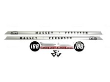 COMPLETE BONNET DECAL SET FOR MASSEY FERGUSON 188 TRACTORS.