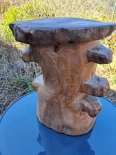 Rustic Elm Side Table / Stool