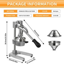 Hand Press Juicer Manual Fruit
