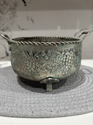 Vintage silver tone metal - tone,