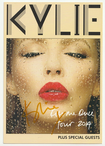 Kylie minogue hand signed - kylie,