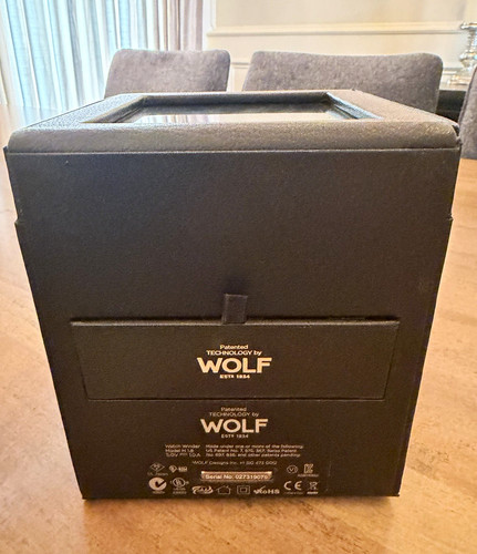 Wolf watch winder black - black, w/