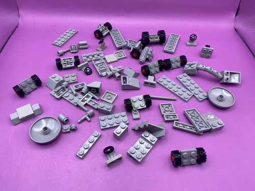 Grey lego space pieces - pieces, 1980s