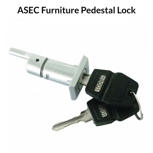 Asec furniture pedestal lock - asec,