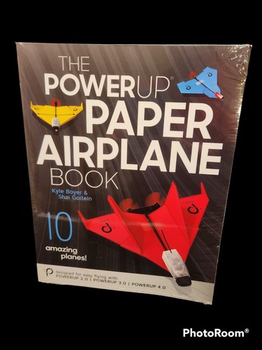 Powerup paper airplane book a - paper, book.