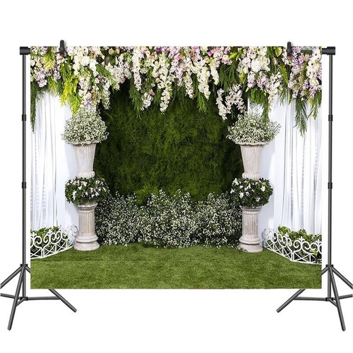 Wedding backdrop 6ft 9ft - backdrop,