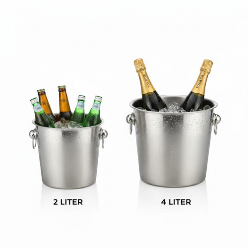 Stainless steel ice - steel, bucket