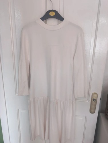 Classic cream drop waist dress