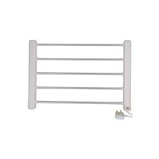 Electric Towel Rail Warmer 5 Bar Radiator Wall Mount Bathroom Heated Rack