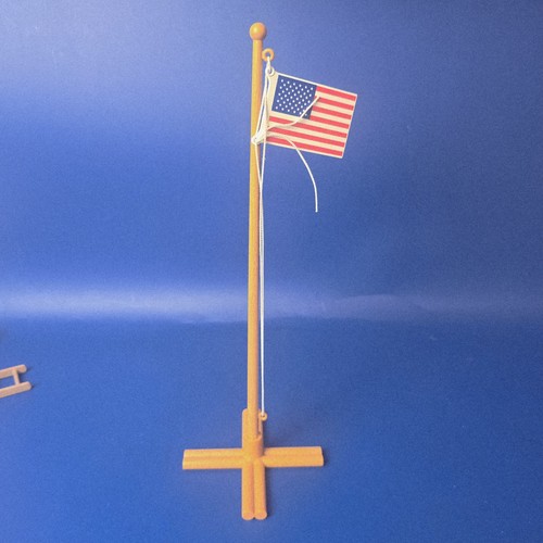 Playmobil flag pole and - flag,