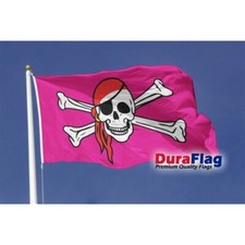 Pink Pirate Flag Table Hand