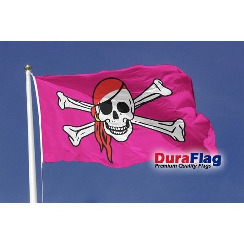 Pink pirate flag - flag, hand