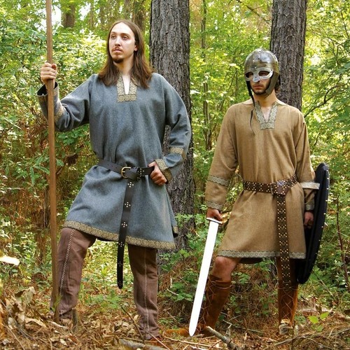Medieval viking brown woollen - viking,