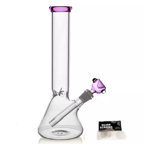 10inch bongs pink glass - glass, bong