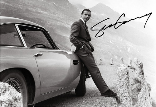 Sean connery 007 db5 poster - db5, a4