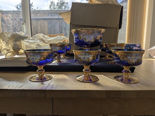 Vintage murano venetian blue - vintage,