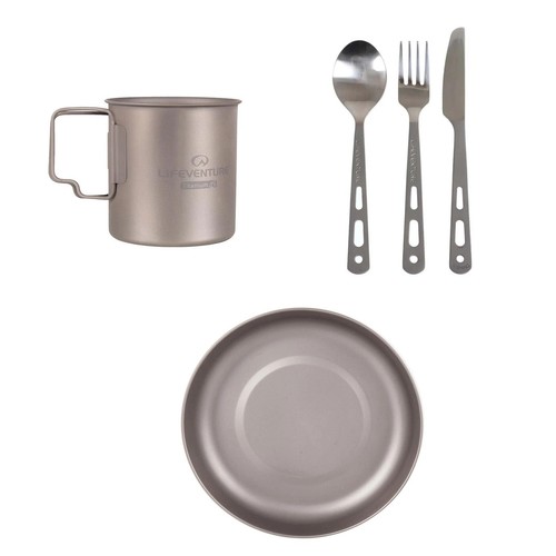 Titanium camping plate - camping, mug