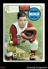 1969 Topps #95 Johnny Bench REDS VG/EX - EX