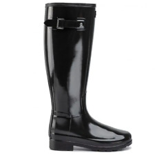 HUNTER WOMENS ORIGINAL REFINED WIDE FIT WELLINGTON BOOTS WATERPROOF WELLIES 3,4