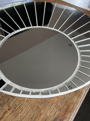 Vintage silver sunburst sun - sunburst,