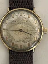 Vintage Oriosa Swiss 17 Jewels Incabloc Gold Tone Manual Wind Watch